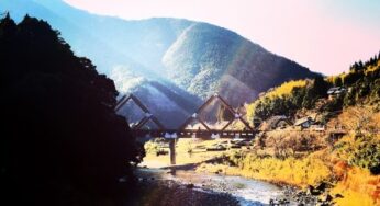 宮崎写真：長さ140m日本一の木造かりこぼうず大橋（西米良村）