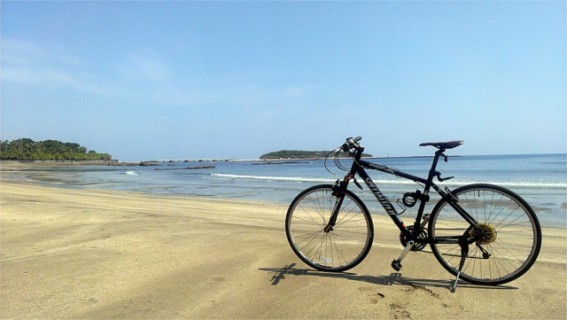 自転車のある風景＠青島