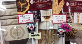 気になるお土産を発見！まるごと椎茸？！せんべい-高千穂
