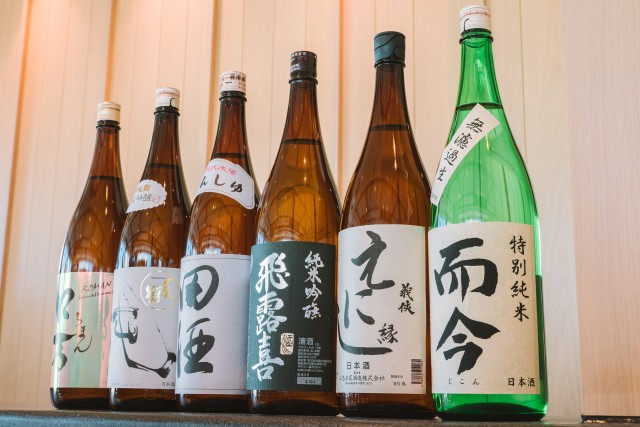 日本酒の品揃え