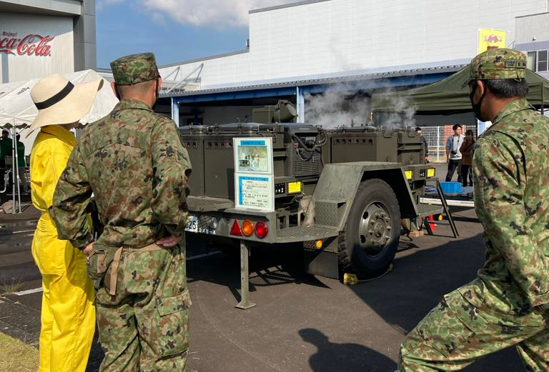 自衛隊の炊飯車