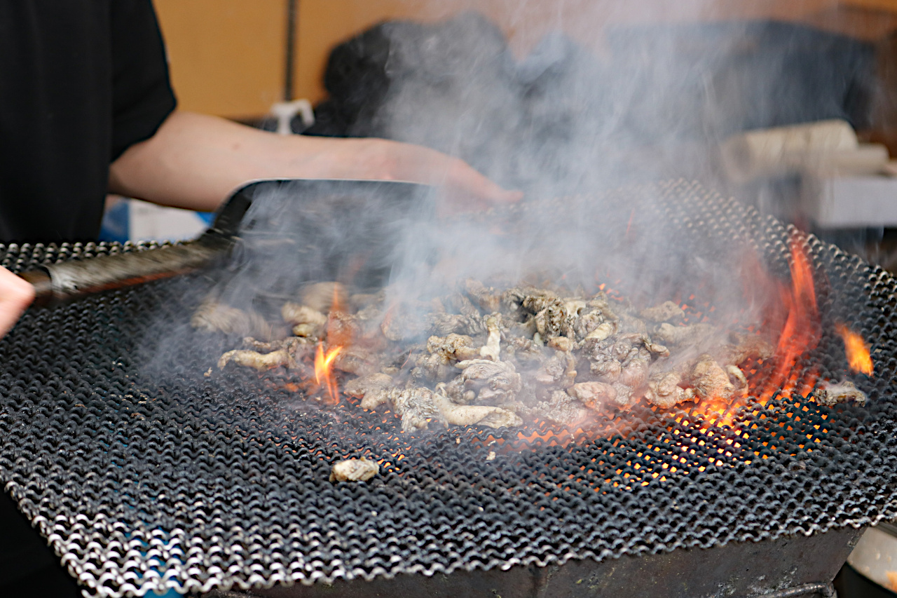 鶏炭火焼