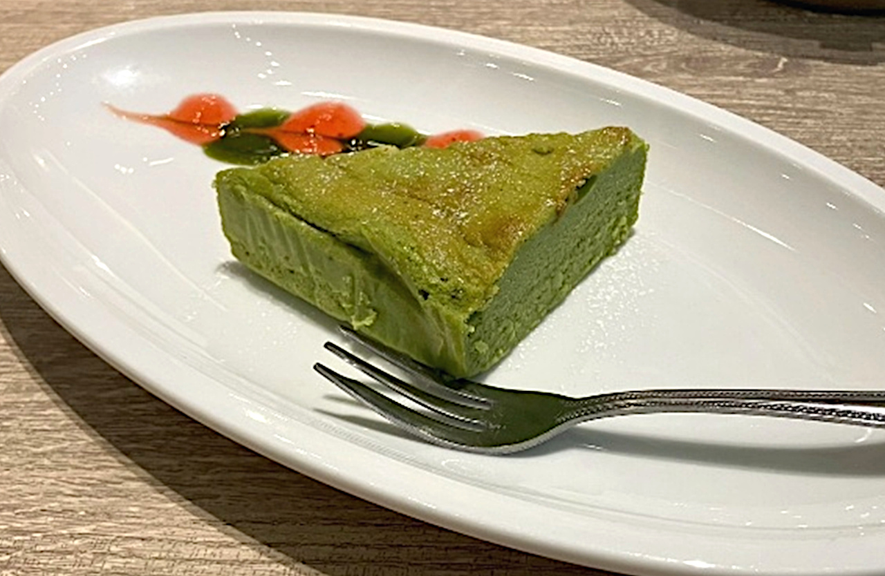 抹茶のチーズケーキ