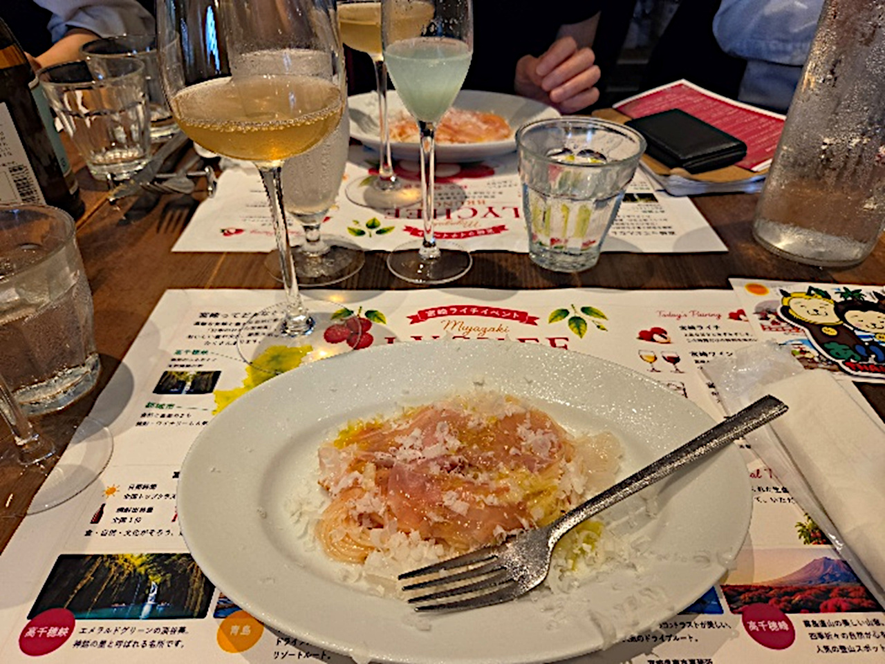 ライチの冷製カッペリーニ