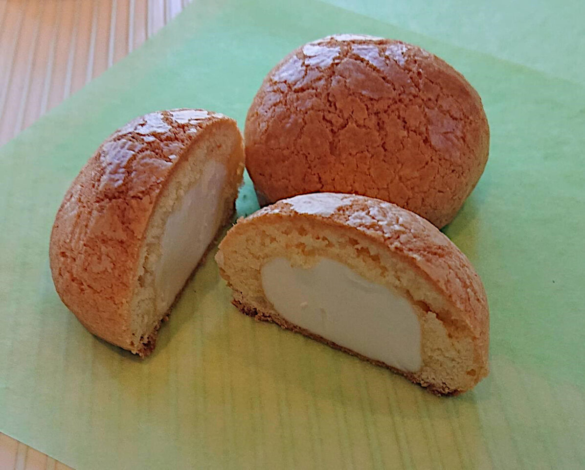 チーズまんじゅうの断面