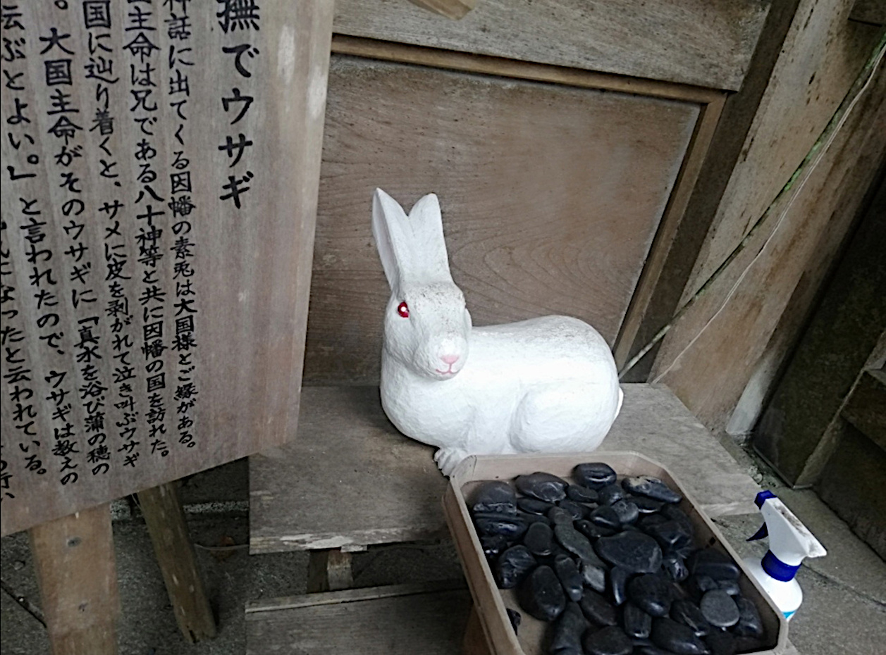 撫でウサギ